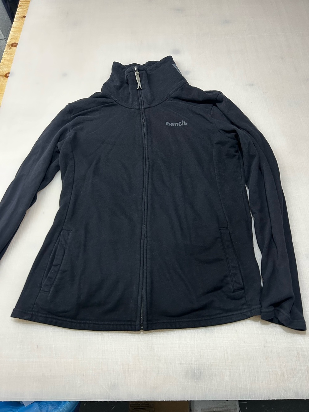 Bench Women's Black Full-Zip Fleece Jacket xl